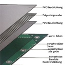 weiss 650 g/m² PVC 6 x 8m (48m²) Plane-0