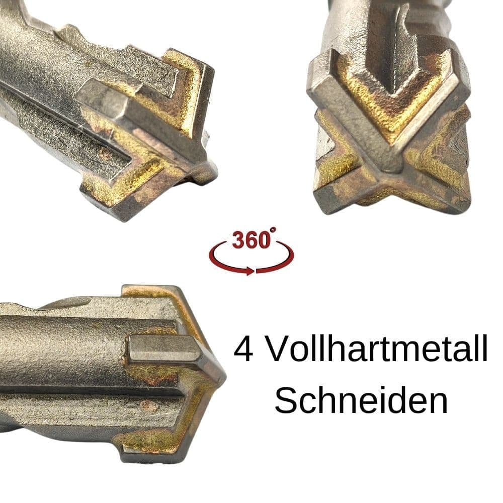 Hammerbohrer für SDS-PLUS 4-Schneider Ø 12,0mm x 210mm Länge-1