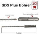 Hammerbohrer für SDS-PLUS 4-Schneider Ø 14,0mm x 160mm Länge-0