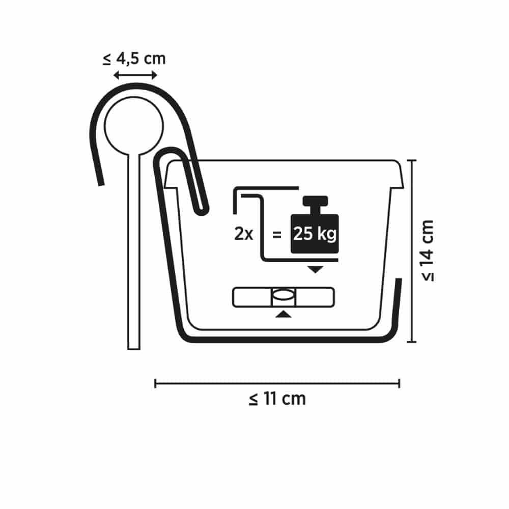 Blumenkastenhalter TYP G, einfache Ausführung aus verzinktem Draht-0