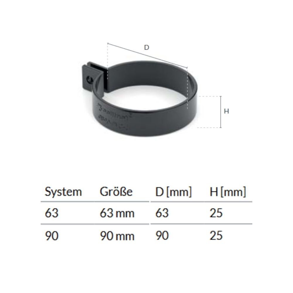 Bügel (PVC) braun System 90-0