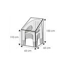 Schutzhülle transparent Stapelsessel,ca.65x65x110/150-0