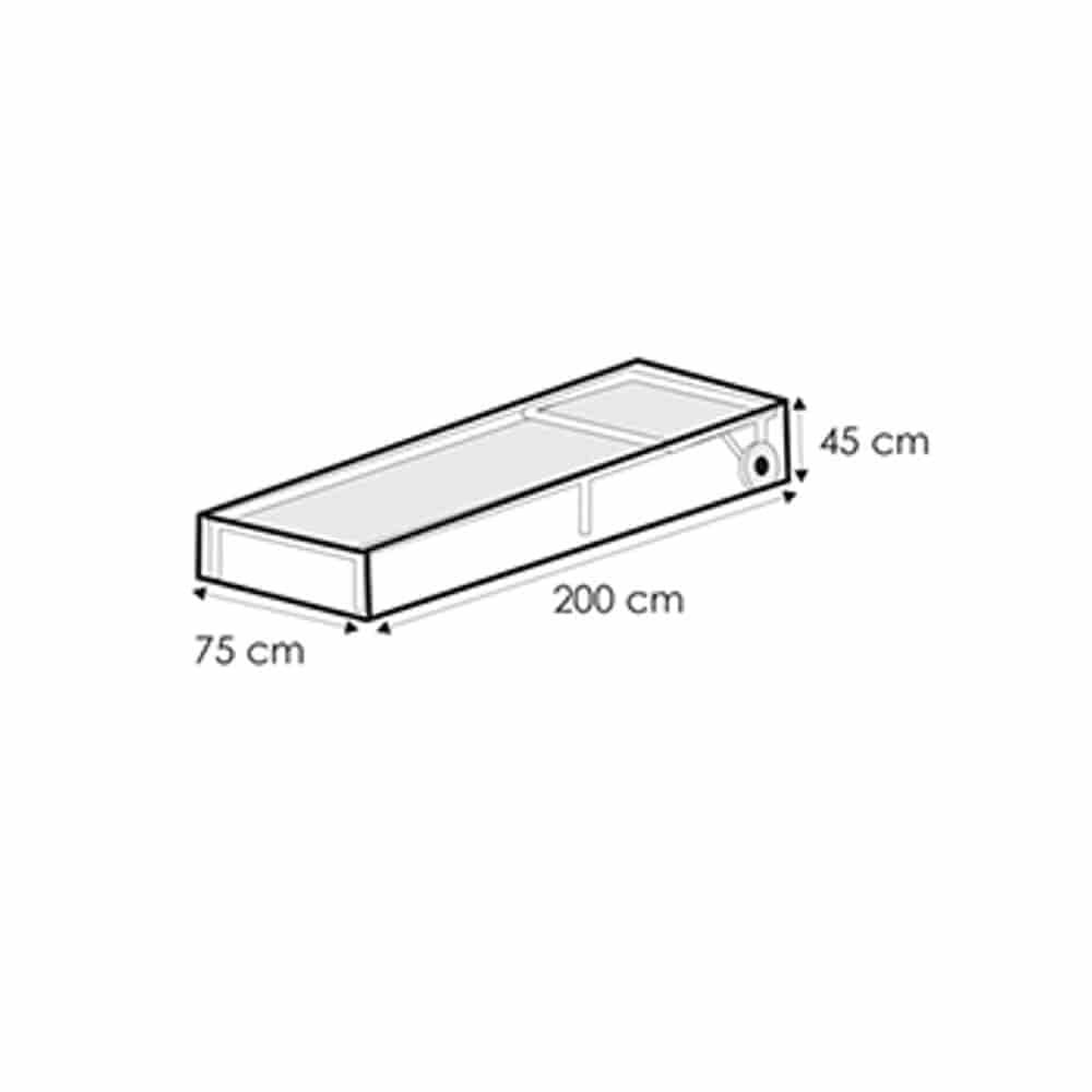 Schutzhülle transparent Liege,ca200x75x45-0