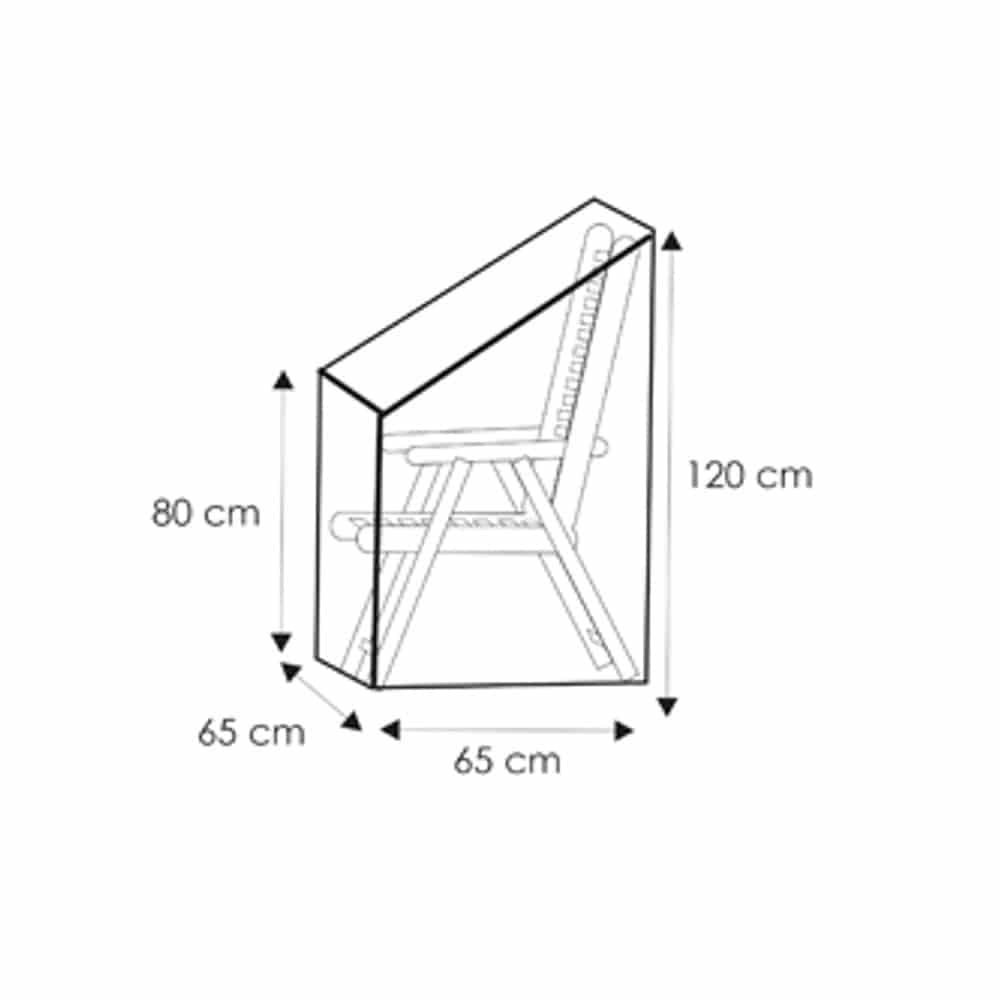 Schutzhülle transparent verstellbarer Stuhl,ca.65x65x120/80-0