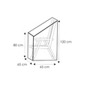 Schutzhülle transparent verstellbarer Stuhl,ca.65x65x120/80-0