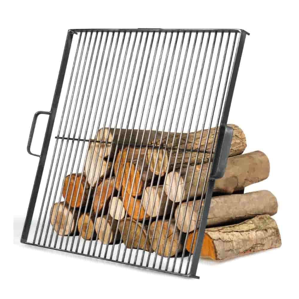 Grillrost aus Naturstahl 58 x 58 cm für Feuerschale 80 cm-1