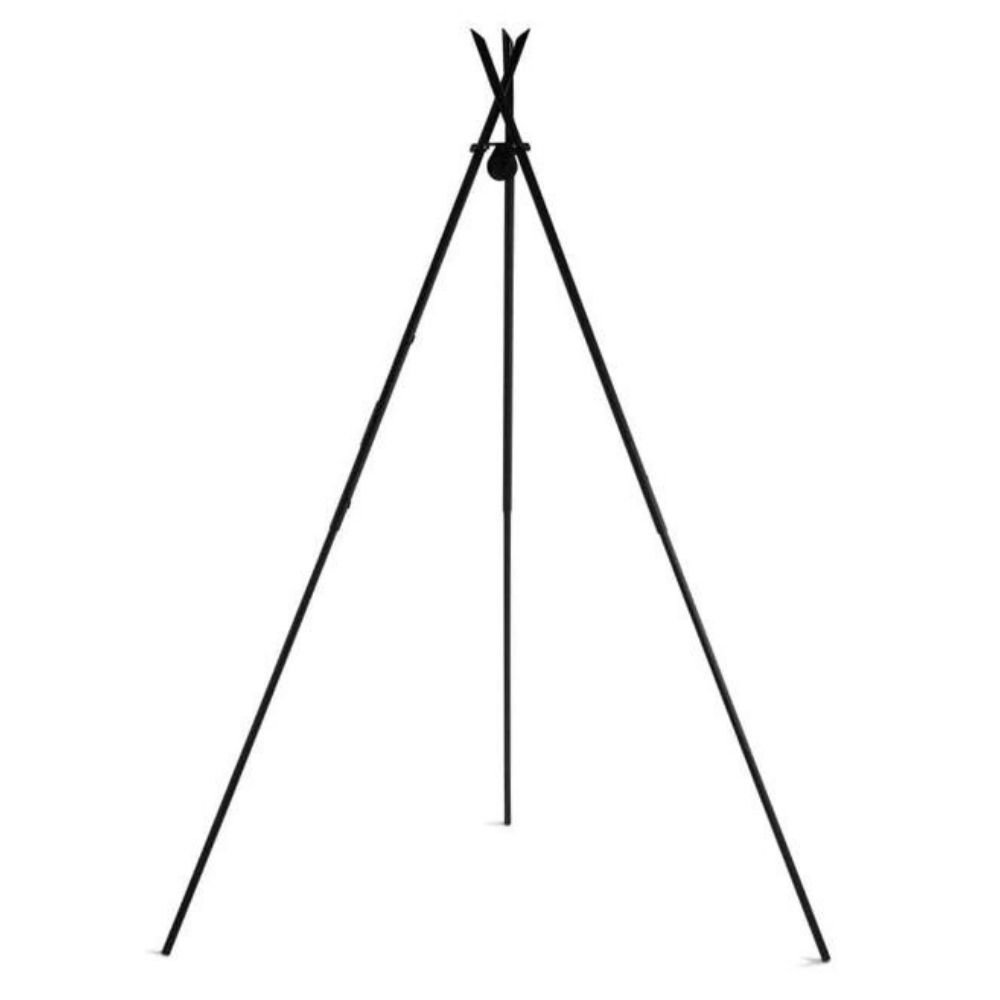 Schwenkgrill „TIPI“ 210 cm + Doppelrost 70cm und 40 cm aus Naturstahl-0