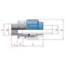 PP PE Rohr Verschraubung Kupplung 25 x 3/4" IG-0