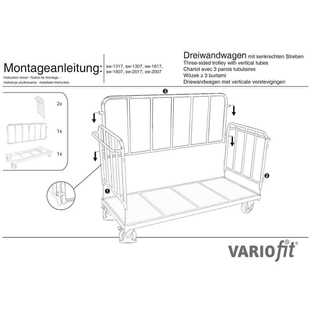 Streben Dreiwandwagen 500 kg Typ M (TG)-0