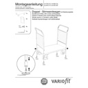 Doppel-Stirnwandwagen 1000 kg Typ XL + EasySTOP-0