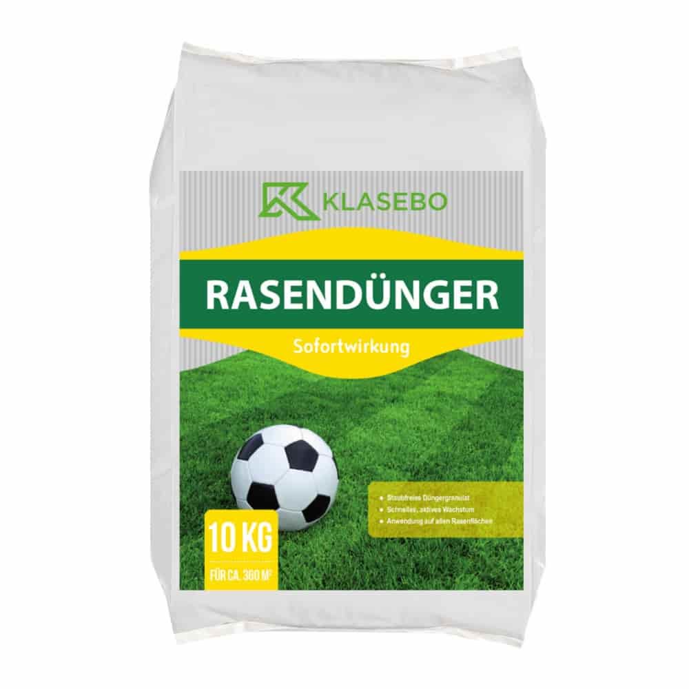 10kg Rasendünger Sofortwirkung KLASEBO 21+6+12 NPK 360m²-0