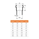 HTsafeDSW Doppelanschlussbogen DN/OD 40/50/40-1