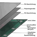 grün 650 g/m² PVC 4 x 7m (28m²) Plane-0