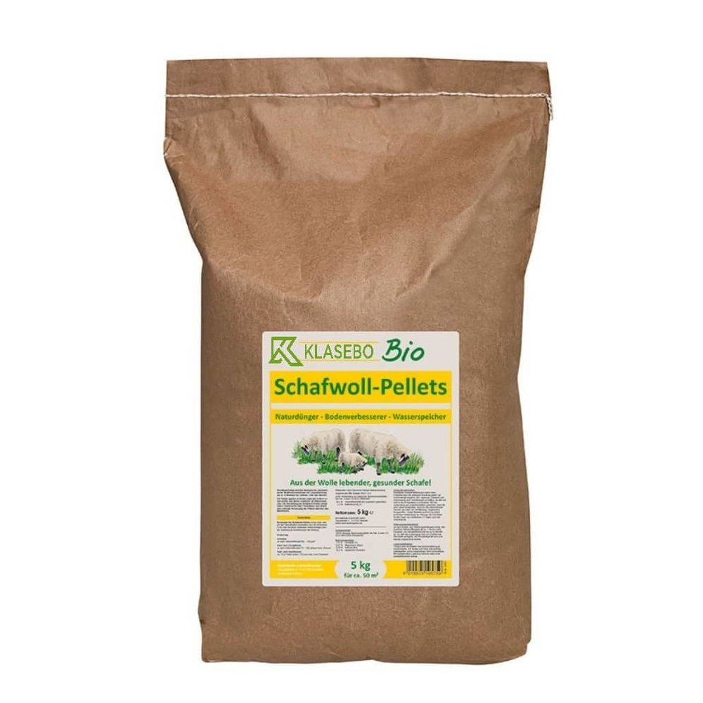 Schafwoll-Pellets Bio 5 kg für ca. 50 - 100 m²