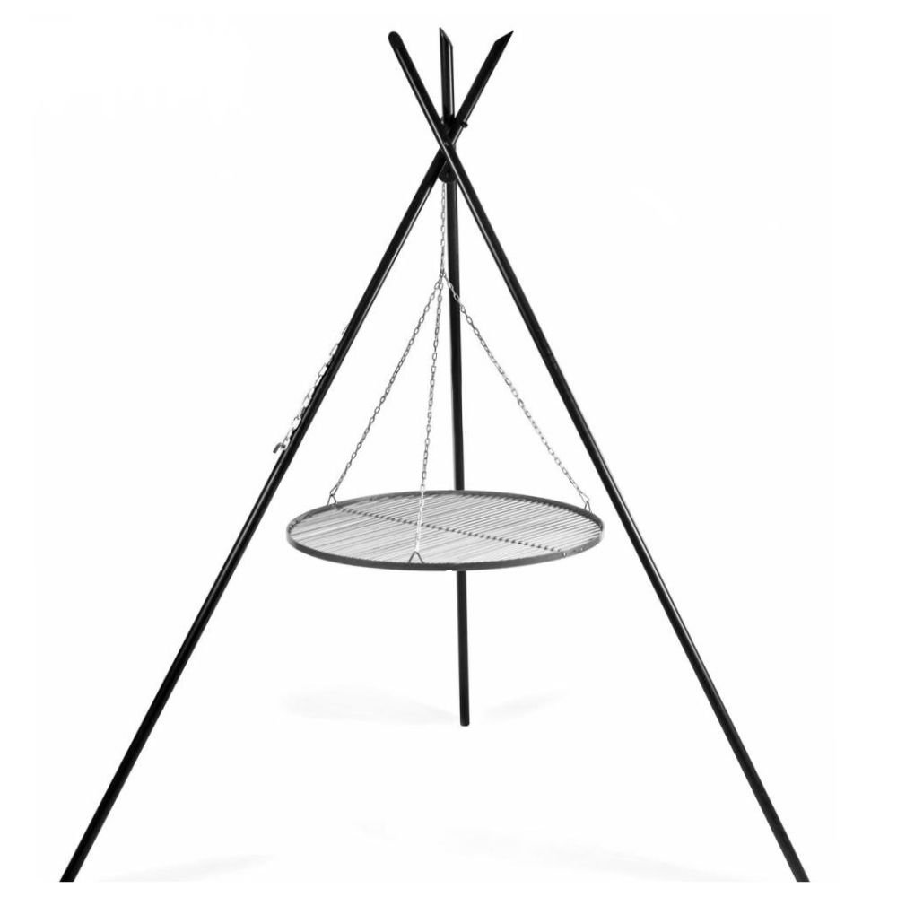 Schwenkgrill „TIPI“ 210 cm + Grillrost 50 cm aus Edelstahl