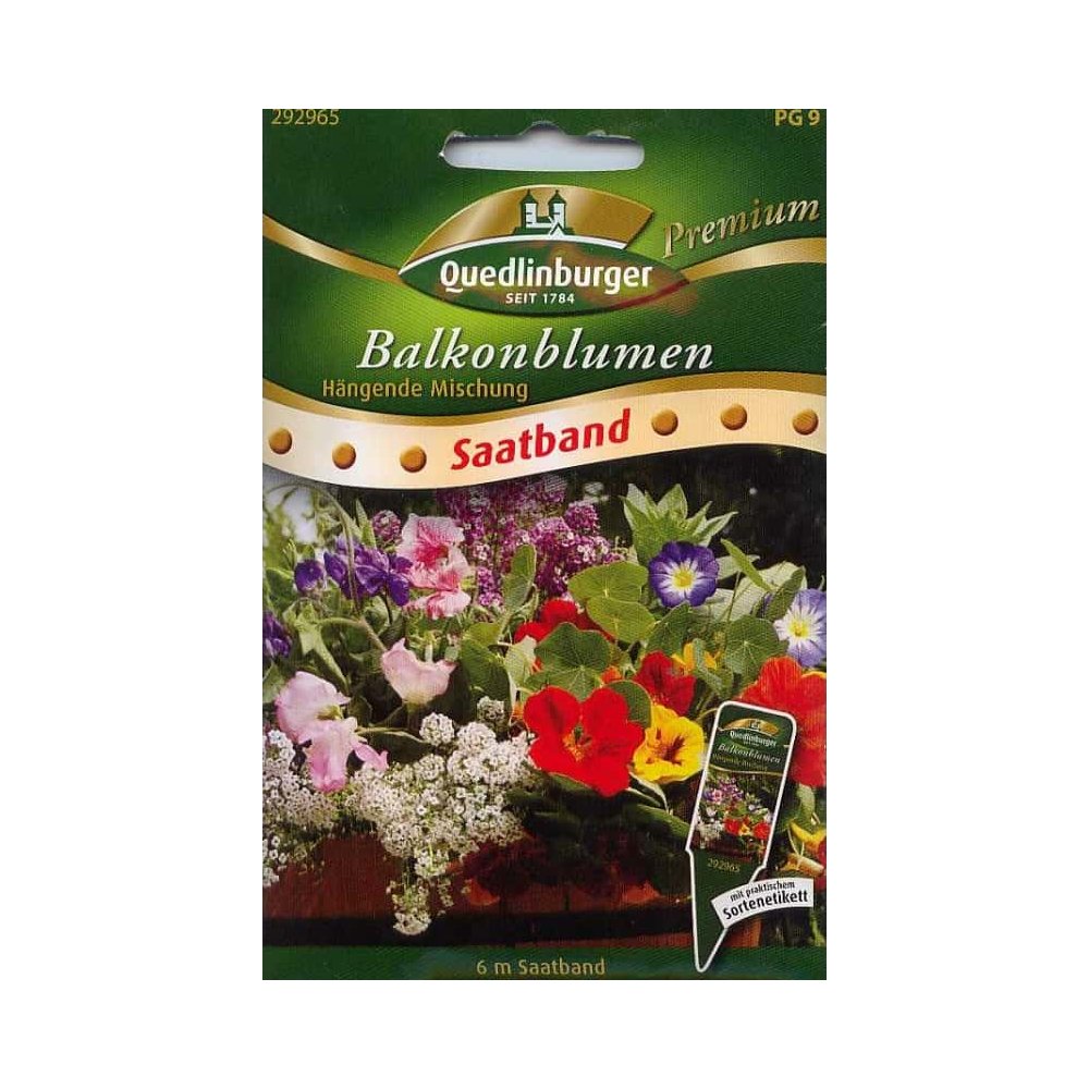 Saatband Balkonblumen, hängende Mischung