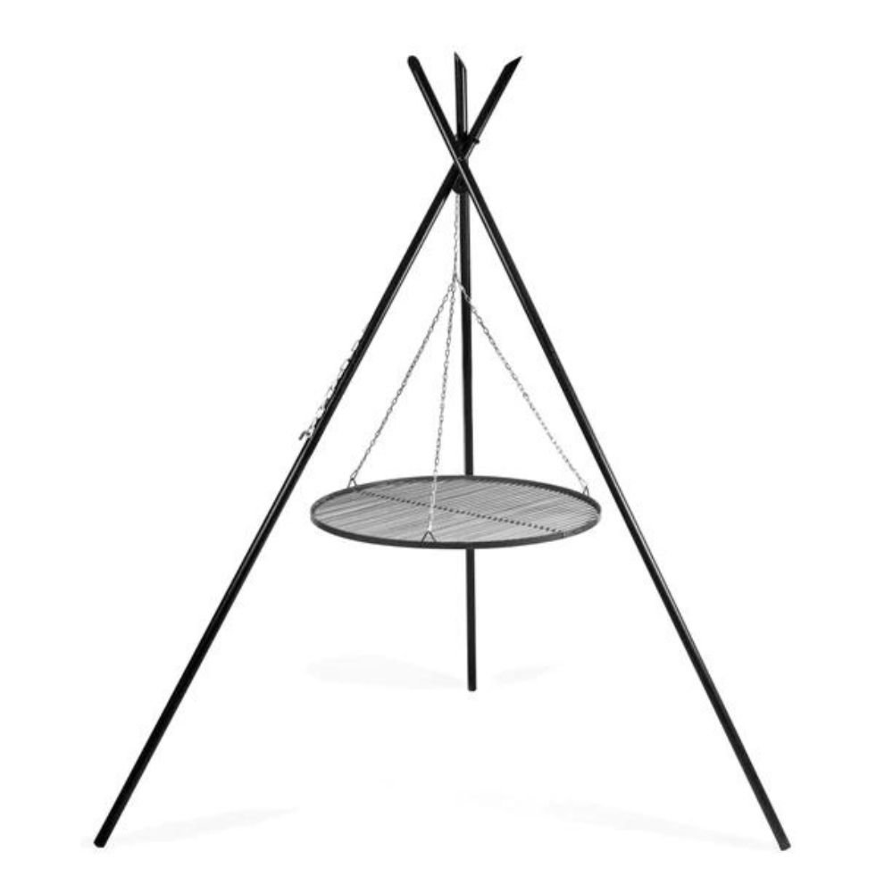 Schwenkgrill „TIPI“ 210 cm + Grillrost 70 cm aus Naturstahl