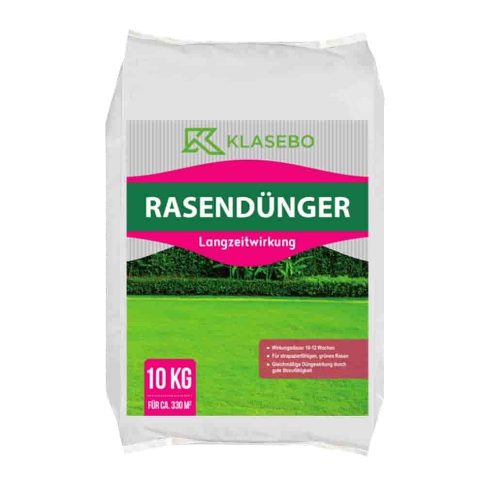 10kg Rasendünger Langzeitwirkung KLASEBO 20+5+8 NPK 330m²