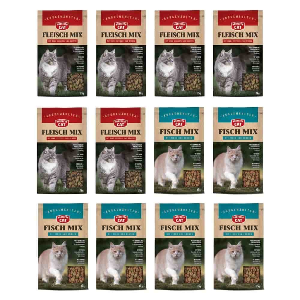 Katzenfutter Perfecto Cat Classic Knusper-Mix 24kg