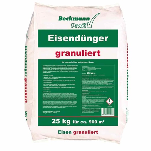 [BONI-11425] 25 kg granulierter Beckmann Eisendünger 2-4mm f. ca. 900m²