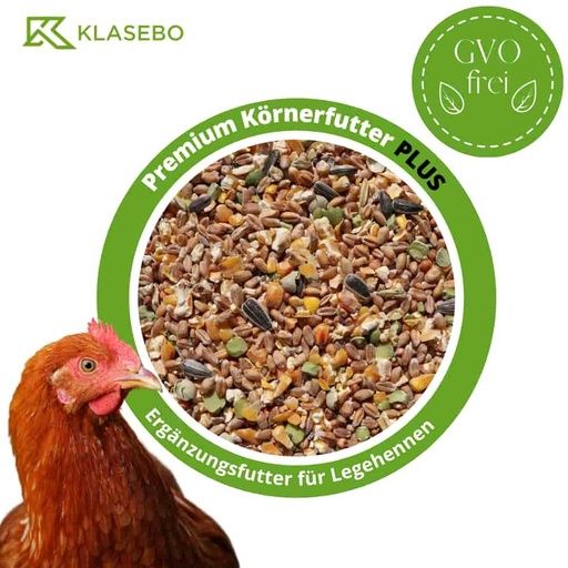 [BONI-42467] Hühnerfutter 25 kg Premium Körnerfutter PLUS Geflügelfutter für Hühner, Gänse, Enten