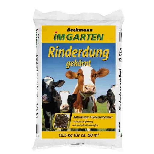 [BONI-10.597] Rinderdung gekörnt 12,5 Kg BIO Anbau geeignet